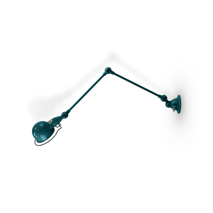Signal 2 - Arm Wall Sconce - SI331 - Glossy Finish - Jielde - Wall Sconces - No Switch - Ocean Blue - RAL5020 - HORNE