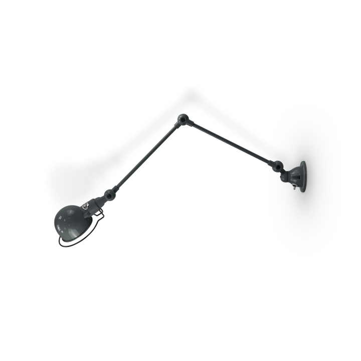 Signal 2 - Arm Wall Sconce - SI331 - Glossy Finish - Jielde - Wall Sconces - No Switch - Granite Grey - RAL7026 - HORNE