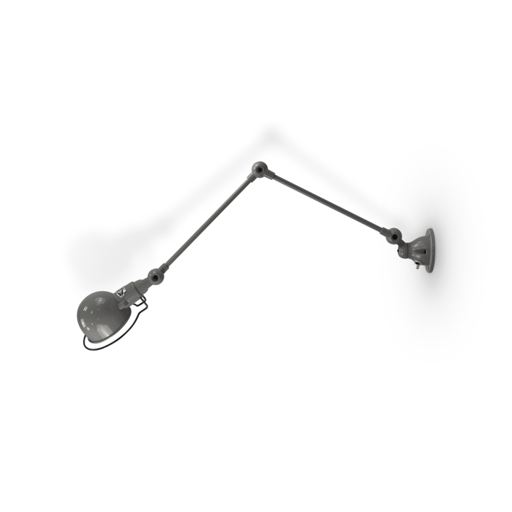 Signal 2 - Arm Wall Sconce - SI331 - Glossy Finish - Jielde - Wall Sconces - No Switch - Mouse Grey - RAL7005 - HORNE