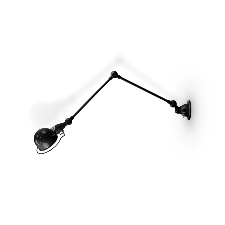 Signal 2 - Arm Wall Sconce - SI331 - Glossy Finish - Jielde - Wall Sconces - No Switch - Hammered Black - HORNE