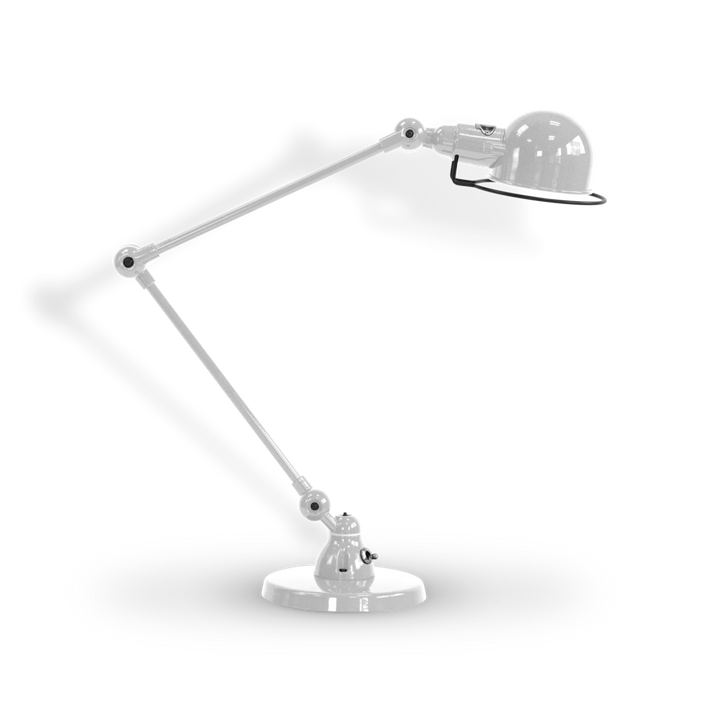 Signal Desk Lamp - SI333 - Jielde - Table + Task - Glossy - Silver Grey - RAL9006 - HORNE