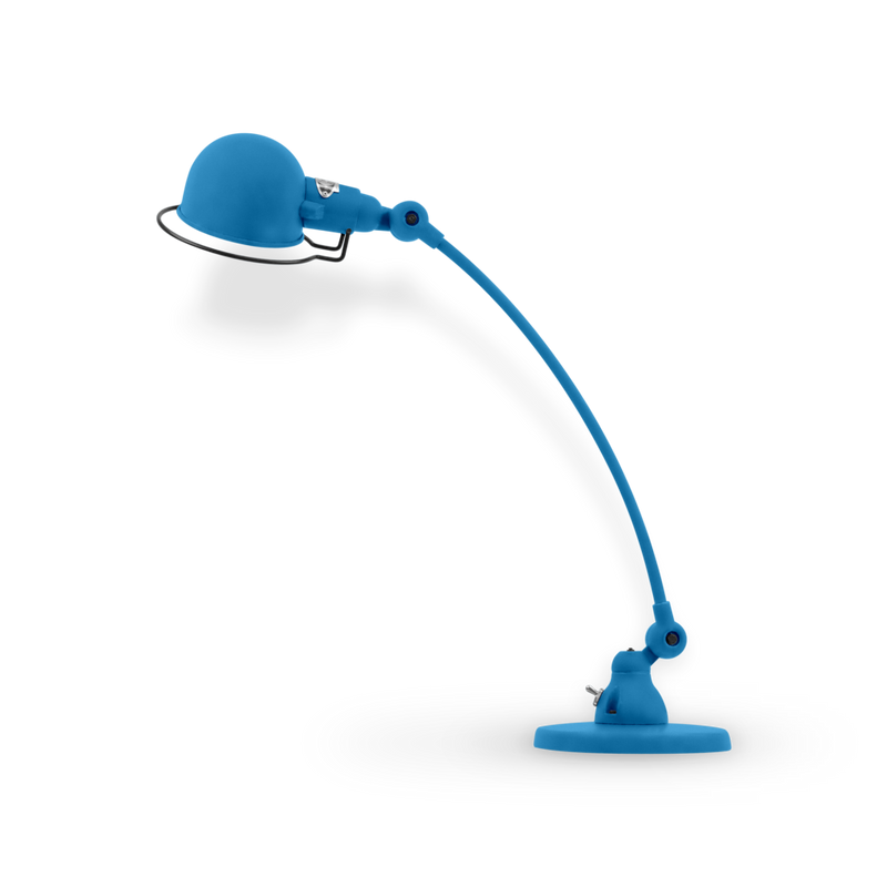 Signal Curved Arm Desk Lamp - SIC400 - Jielde - Table + Task - Matte - Blue - RAL5012 - HORNE