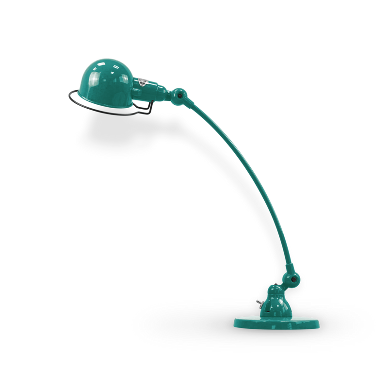 Signal Curved Arm Desk Lamp - SIC400 - Jielde - Table + Task - Matte - Blue - RAL5012 - HORNE