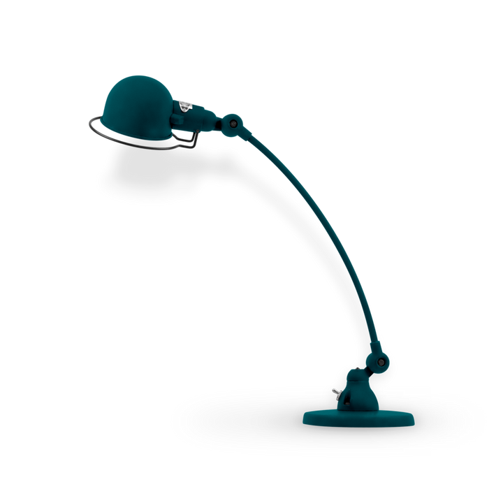 Signal Curved Arm Desk Lamp - SIC400 - Jielde - Table + Task - Matte - Ocean Blue - RAL5020 - HORNE