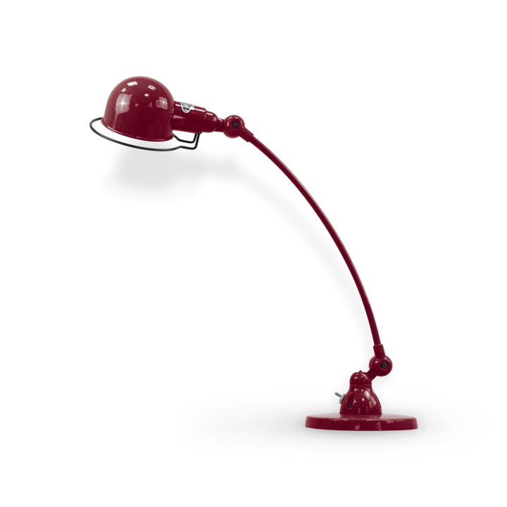Signal Curved Arm Desk Lamp - SIC400 - Jielde - Table + Task - Glossy - Burgundy - RAL3005 - HORNE