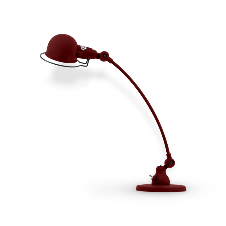 Signal Curved Arm Desk Lamp - SIC400 - Jielde - Table + Task - Matte - Burgundy - RAL3005 - HORNE