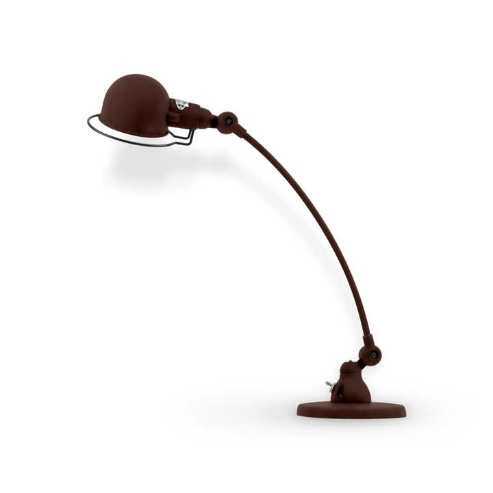 Signal Curved Arm Desk Lamp - SIC400 - Jielde - Table + Task - Matte - Chocolate - RAL8017 - HORNE