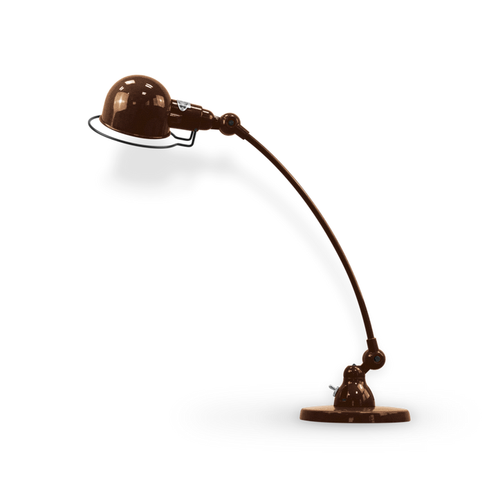Signal Curved Arm Desk Lamp - SIC400 - Jielde - Table + Task - Glossy - Hammered Copper - HORNE