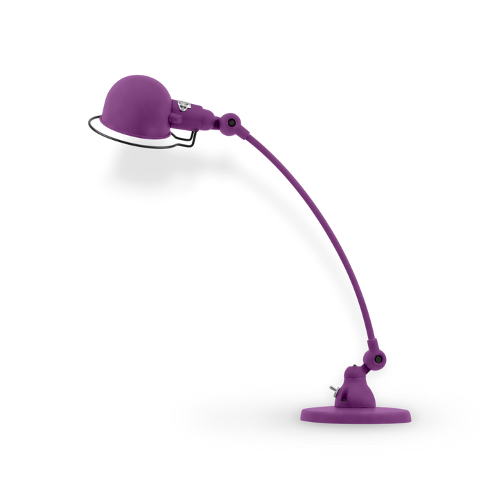 Signal Curved Arm Desk Lamp - SIC400 - Jielde - Table + Task - Matte - Fuschia - RAL4008 - HORNE