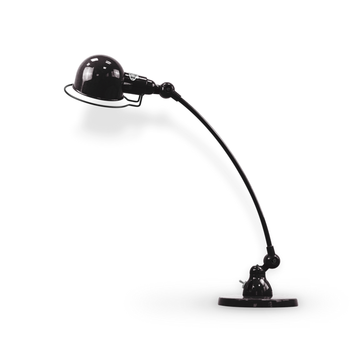 Signal Curved Arm Desk Lamp - SIC400 - Jielde - Table + Task - Glossy - Black - RAL9011 - HORNE