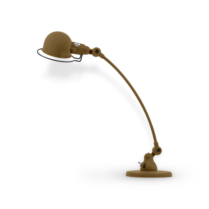 Signal Curved Arm Desk Lamp - SIC400 - Jielde - Table + Task - Matte - Bronze - RAL1036 - HORNE