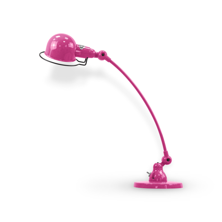 Signal Curved Arm Desk Lamp - SIC400 - Jielde - Table + Task - Glossy - Pink - RAL4003 - HORNE