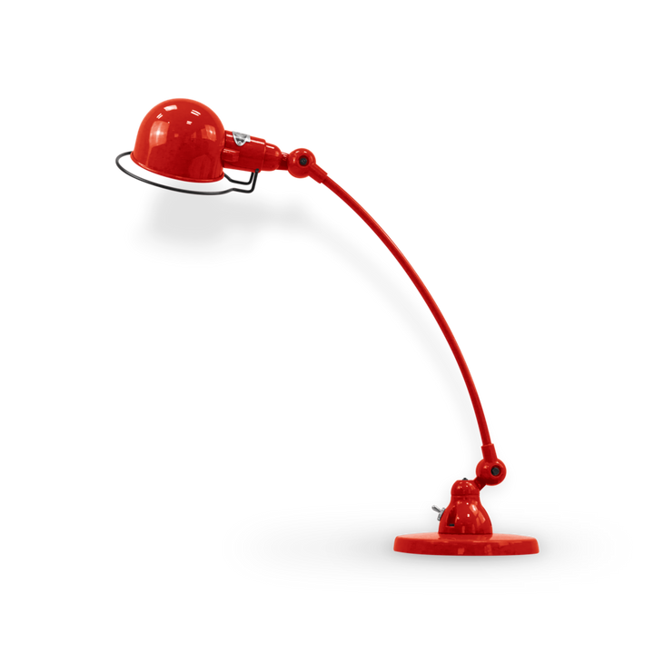 Signal Curved Arm Desk Lamp - SIC400 - Jielde - Table + Task - Glossy - Red - RAL3020 - HORNE