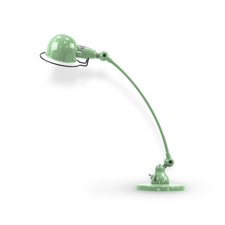 Signal Curved Arm Desk Lamp - SIC400 - Jielde - Table + Task - Glossy - Water Green - RAL6019 - HORNE