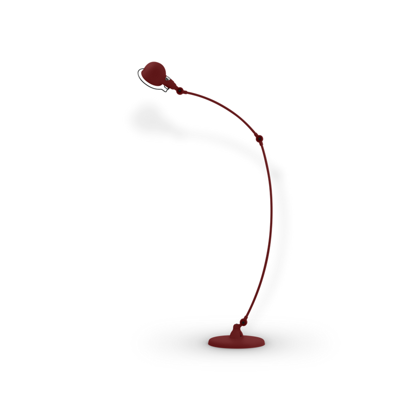 Signal Curved Arm Floor Lamp - SIC843 - Jielde - Floor Lamps - Glossy - Fuschia - RAL4008 - HORNE