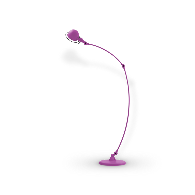 Signal Curved Arm Floor Lamp - SIC843 - Jielde - Floor Lamps - Glossy - Fuschia - RAL4008 - HORNE