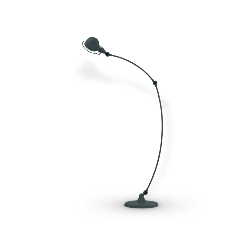 Signal Curved Arm Floor Lamp - SIC843 - Jielde - Floor Lamps - Glossy - Fuschia - RAL4008 - HORNE