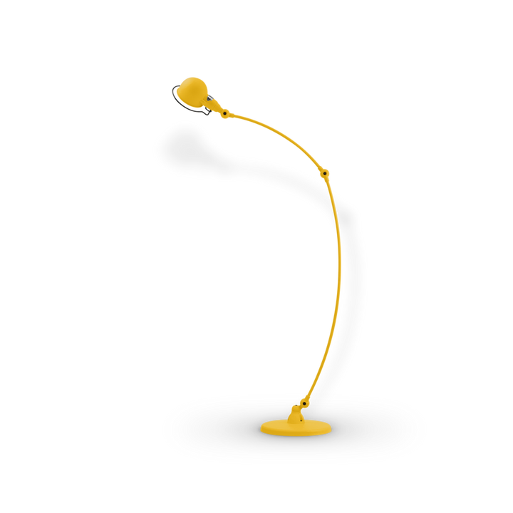 Signal Curved Arm Floor Lamp - SIC843 - Jielde - Floor Lamps - Glossy - Mustard - RAL1003 - HORNE