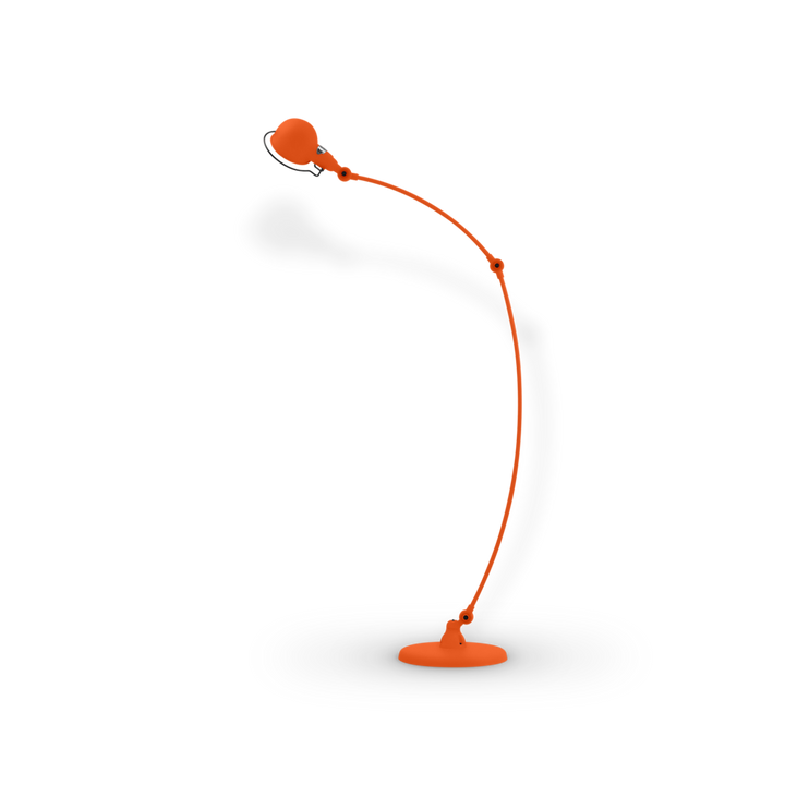 Signal Curved Arm Floor Lamp - SIC843 - Jielde - Floor Lamps - Matte - Orange - RAL2004 - HORNE
