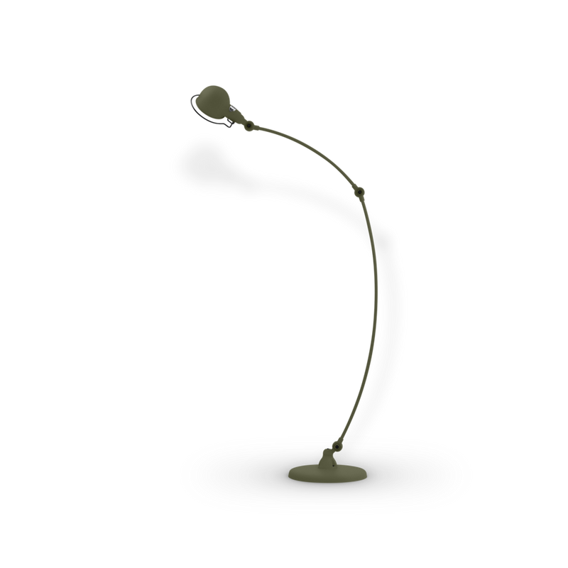 Signal Curved Arm Floor Lamp - SIC843 - Jielde - Floor Lamps - Glossy - Fuschia - RAL4008 - HORNE