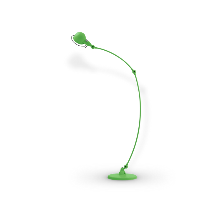 Signal Curved Arm Floor Lamp - SIC843 - Jielde - Floor Lamps - Glossy - Apple Green - RAL6018 - HORNE