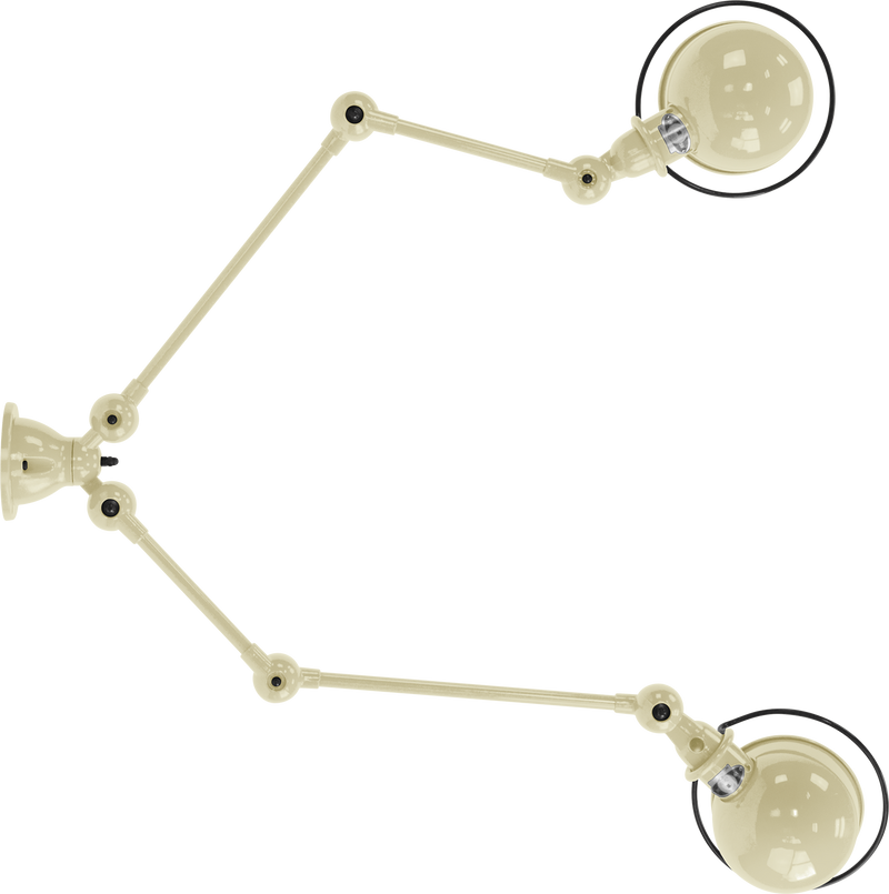 Loft Double - Arm Ceiling Light - SKY4224 - Jielde - Ceiling Lights - Glossy - Burgundy - RAL3005 - HORNE