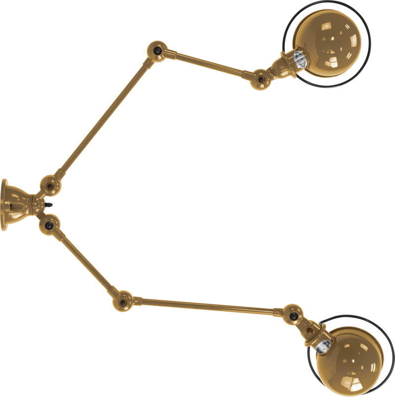 Loft Double - Arm Ceiling Light - SKY4224 - Jielde - Ceiling Lights - Glossy - Burgundy - RAL3005 - HORNE