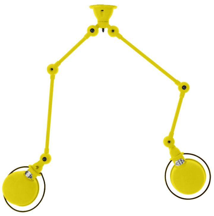 Loft Double - Arm Ceiling Light - SKY4224 - Jielde - Ceiling Lights - Glossy - Burgundy - RAL3005 - HORNE