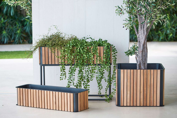Combine Teak Planter - Cane Line - Planters - HORNE