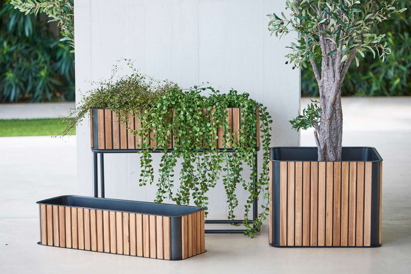 Combine Teak Planter - Cane Line - Planters - HORNE