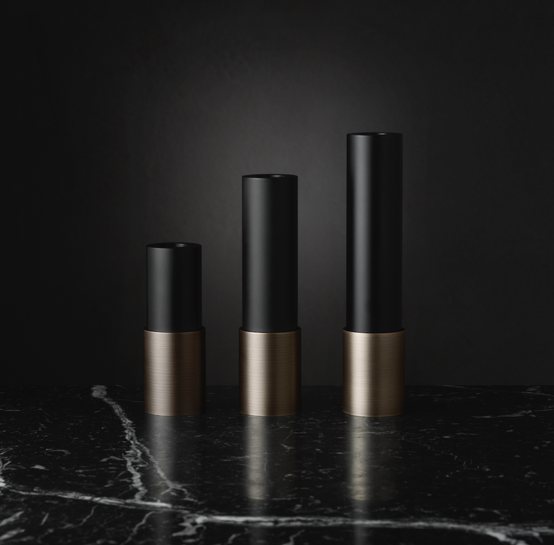 Gubi Antique Brass Candlestick by Space Copenhagen 