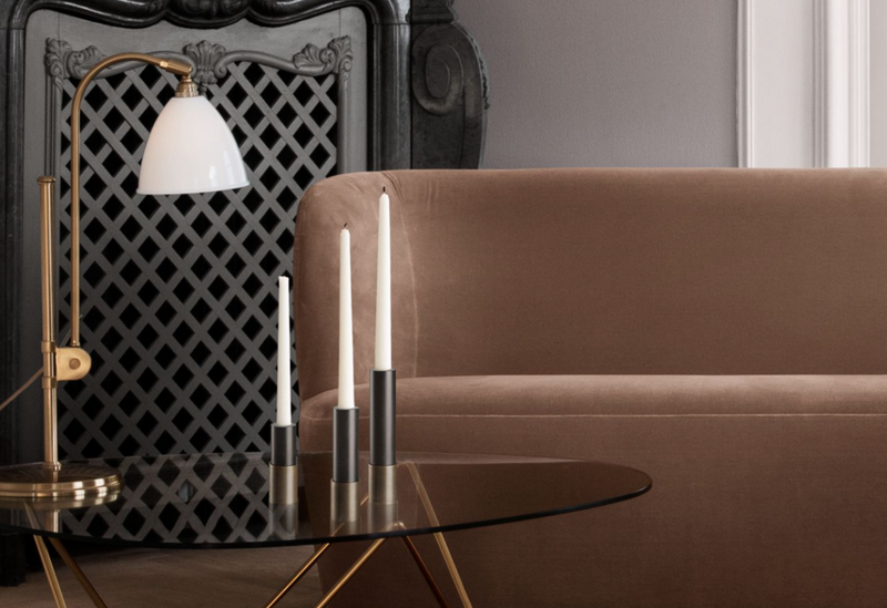 Gubi Antique Brass Candlestick by Space Copenhagen 