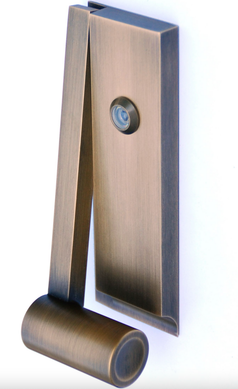 AP Door Knocker With Door Viewer - Desu Design - Outdoor Accessories - Stainless Steel - HORNE