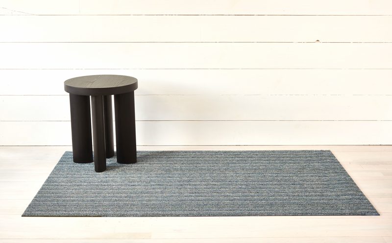 Skinny Stripe Shag Rug - Chilewich - Rugs - Turquoise - Doormat - HORNE