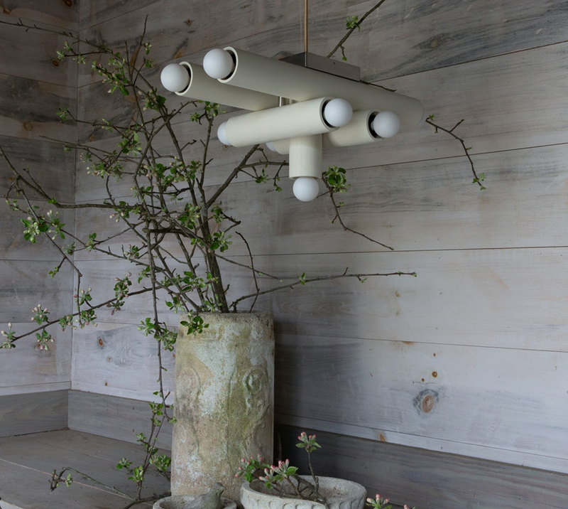 Hieroglyph Pendant - Workstead Pendants - Natural Oak - Hewn Brass + Beige Cord - HORNE