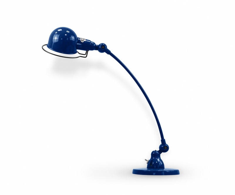 Signal Curved Arm Desk Lamp - SIC400 - Jielde - Table + Task - Matte - Blue - RAL5012 - HORNE