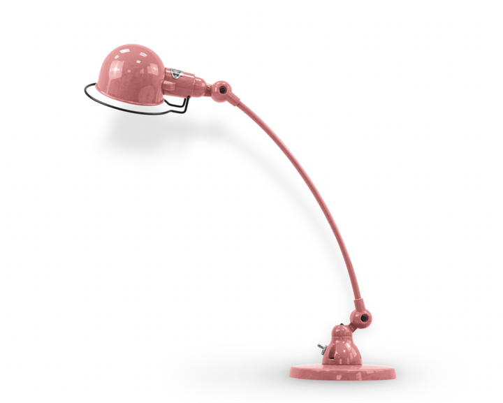 Signal Curved Arm Desk Lamp - SIC400 - Jielde - Table + Task - Glossy - Old Rose - RAL3014 - HORNE