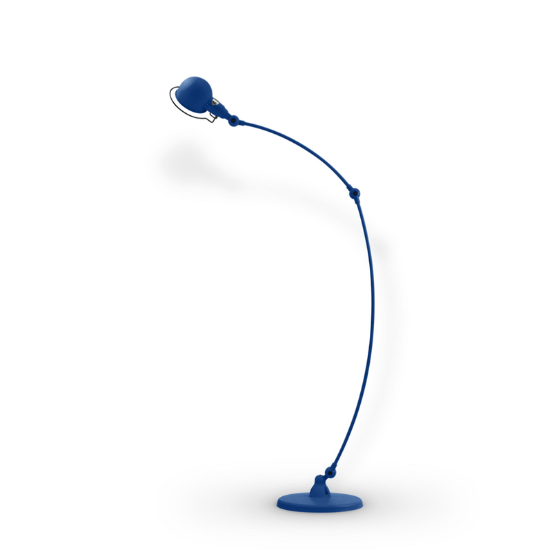 Signal Curved Arm Floor Lamp - SIC843 - Jielde - Floor Lamps - Glossy - Fuschia - RAL4008 - HORNE