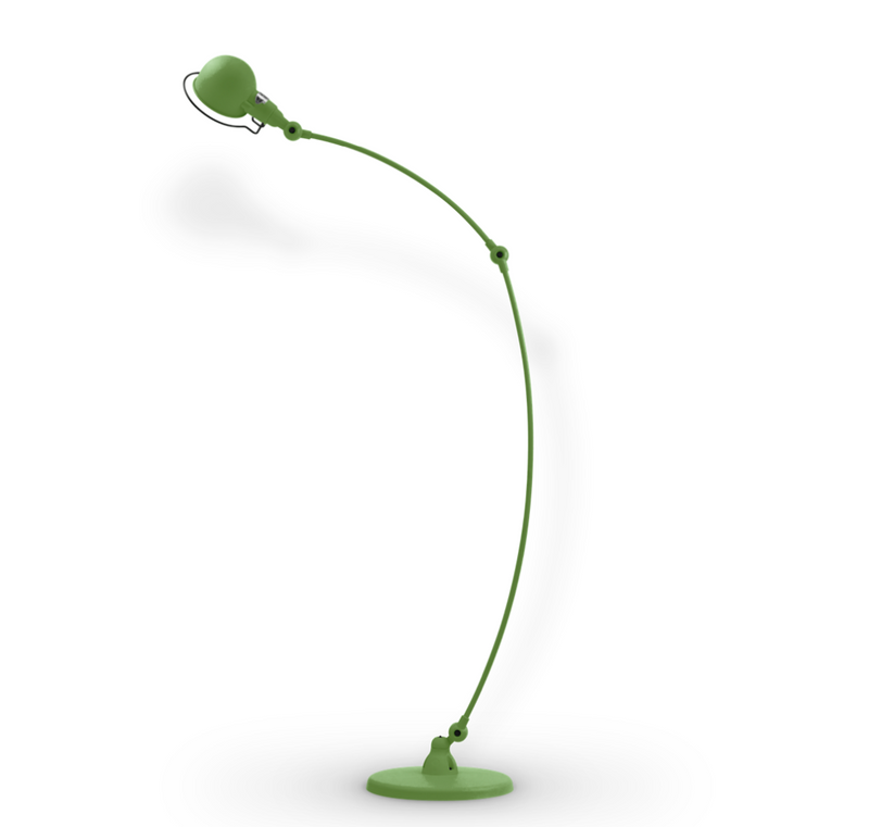 Signal Curved Arm Floor Lamp - SIC843 - Jielde - Floor Lamps - Glossy - Fuschia - RAL4008 - HORNE