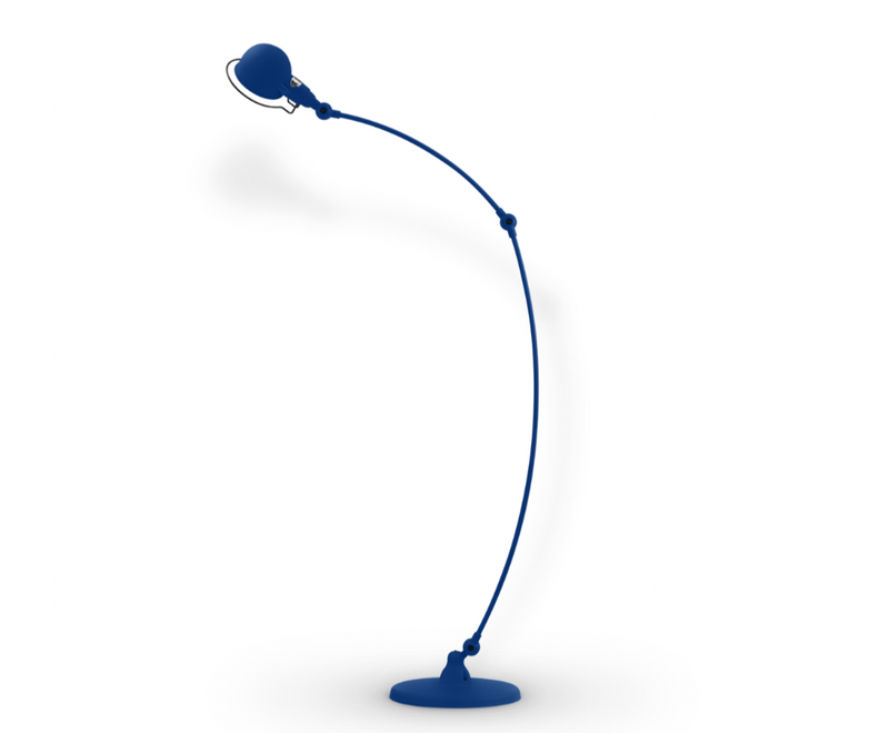 Signal Curved Arm Floor Lamp - SIC843 - Jielde - Floor Lamps - Glossy - Fuschia - RAL4008 - HORNE