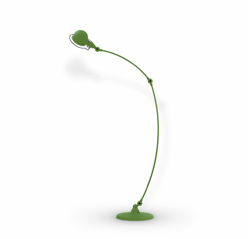 Signal Curved Arm Floor Lamp - SIC843 - Jielde - Floor Lamps - Glossy - Fuschia - RAL4008 - HORNE