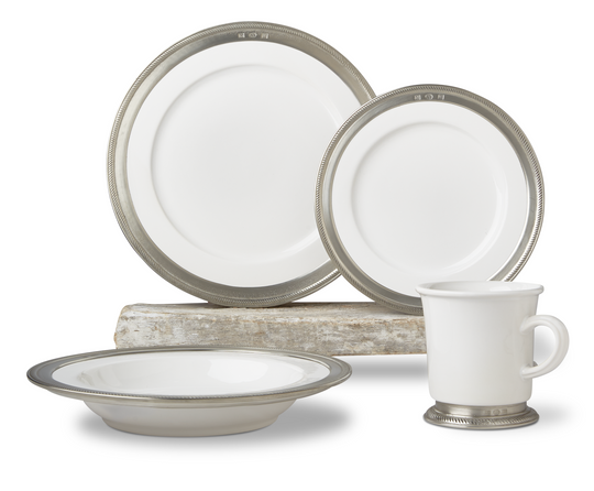 Luisa Round Footed Serving Bowl - Match Pewter - Serveware - HORNE