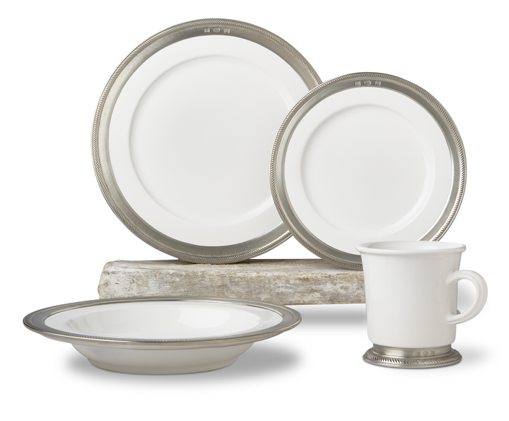 Luisa Round Footed Serving Bowl - Match Pewter - Serveware - HORNE