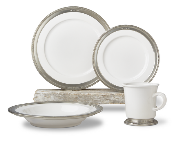 Luisa Round Footed Serving Bowl - Match Pewter - Serveware - HORNE