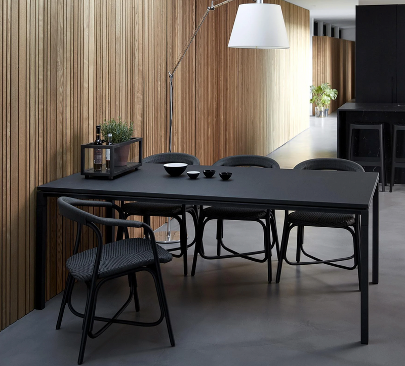 Pure Dining Table - Cane Line - Tables + Desks - Small - Lava Grey - HORNE