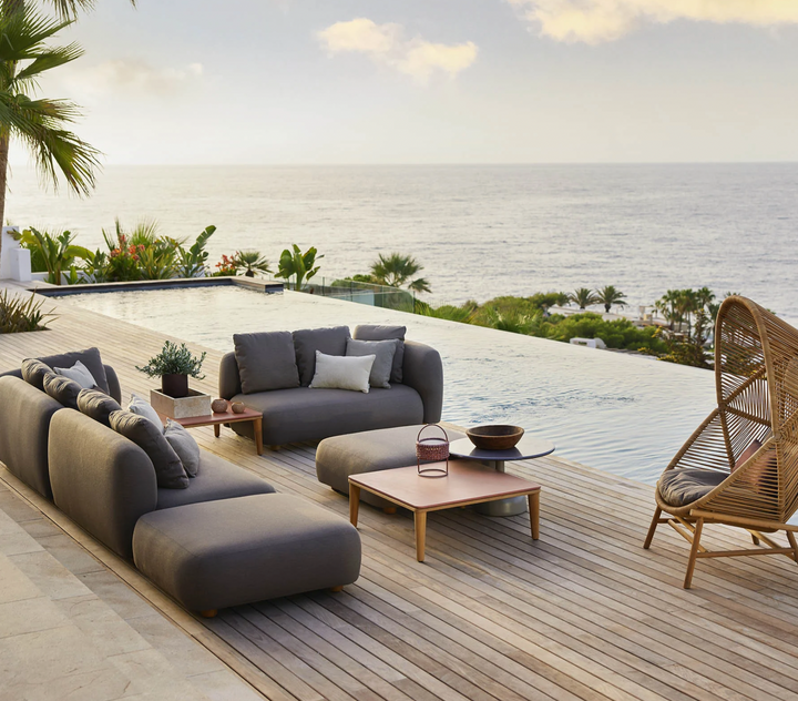 Capture Pouf - Cane Line - Stools + Benches + Ottomans - HORNE