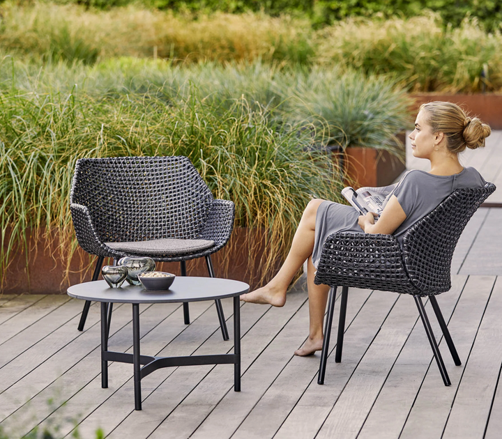 Vibe Lounge Chair - Cane Line - Outdoor Furniture - Black / Graphite - Black Natté - HORNE