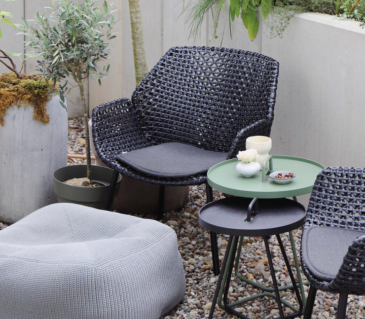 Vibe Lounge Chair - Cane Line - Outdoor Furniture - Black / Graphite - Black Natté - HORNE