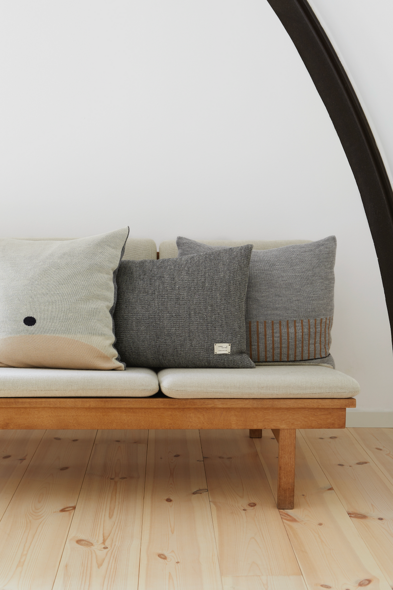 Aymara Throw Pillow - Square - Form + Refine - Blankets + Throws + Pillows - Pattern Cream - HORNE