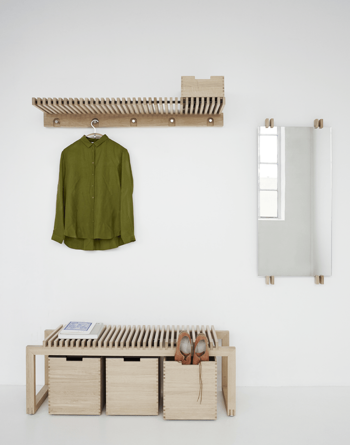 Cutter Wardrobe - Oak / Black - Skagerak by Fritz Hansen - Coat + Key Racks - HORNE